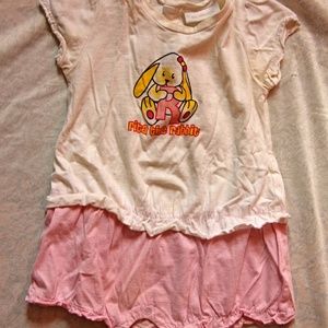Soft Romper Onesie with Rita Bunny Rabbit